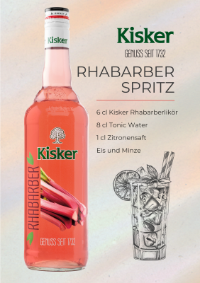 Kisker Rhabarber 15% vol. 0,7-l